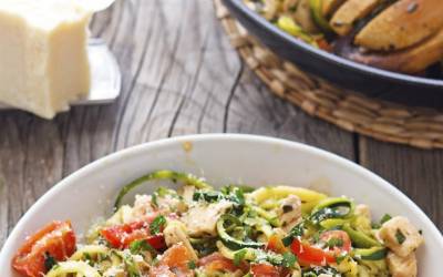 Lemon Garlic Chicken Zoodles