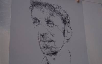 Artist Spends a Decade Tweaking Robot That Draws Beautifully Organic Portraits
