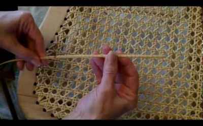 Weaving A Cane Seat Using the 7 Step Method