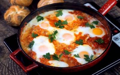 Shakshuka - Eggs in Tomato Sauce Recipe