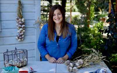 Curing, Storing, and Braiding Garlic ðŸŒ¿ // Garden Answer