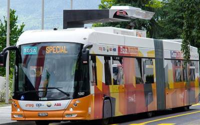 Swiss E-Buses Charge As Fast As Lightning