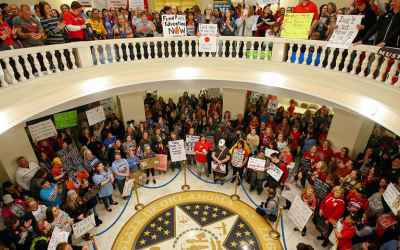 Surge in teacher activism challenges GOP austerity mindset