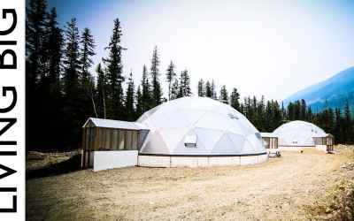 Off-Grid Tiny House Paradise With Geodesic Dome Greenhouse