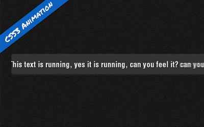 Creating Advanced “Marquee” with CSS3 Animation