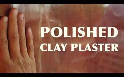 Shiny Clay Wall Finish Sealed with Oil & Wax polished to a Mirror Finish Plaster