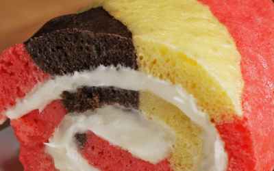 Neapolitan Swiss Roll Recipe by Tasty