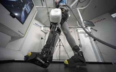 Toyota shows robotic leg brace to help paralyzed people walk