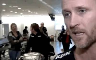 This Looks Like A Normal Interview, But Watch What Happens In The Background