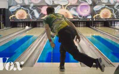 The hidden oil patterns on bowling lanes