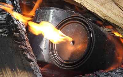 How To Make Charcoal (Using Stir Sticks and Paint Cans)