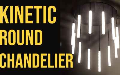 DIY Mesmerizing Moving Kinetic Art Round Chandelier | MakerMan
