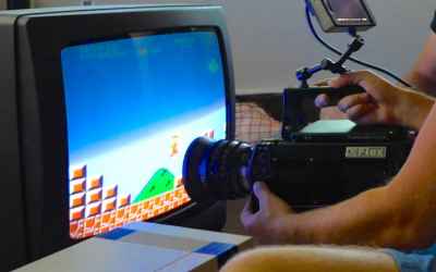 How a TV Works in Slow Motion and Colors are Displayed in Pixels - Slow Mo Guys